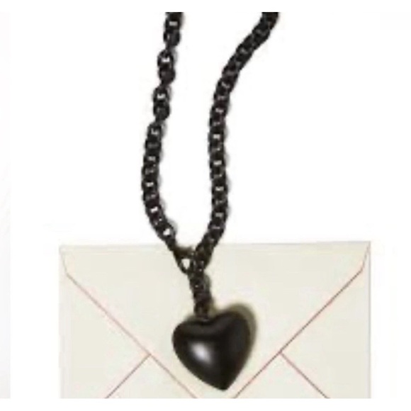 Roxanne Assoulin The Puffy Heart Necklace in Black - Picture 7 of 7